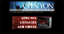 Desktop Screenshot of canyoncommunitychurch.org